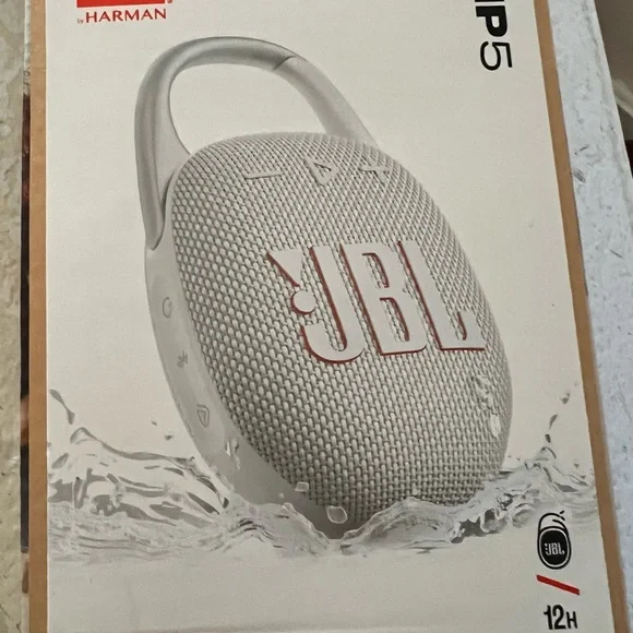 JBL Portable Speaker - White with Multicolor Accents - Picture 2 of 4